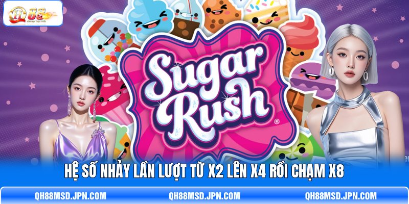 Hệ số nhảy lần lượt từ x2 lên x4 rồi chạm x8 Hệ số nhảy lần lượt từ x2 lên x4 rồi chạm x8