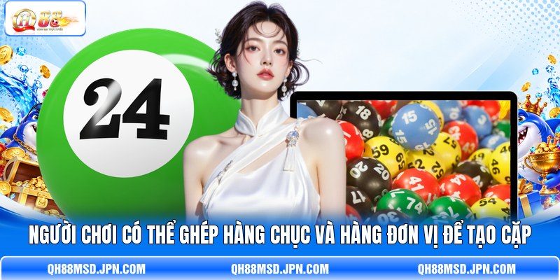 Người chơi có thể ghép hàng chục và hàng đơn vị để tạo cặp