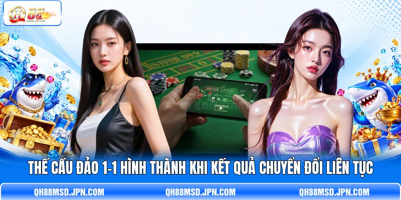 Thế cầu đảo 1-1 hình thành khi kết quả chuyển đổi liên tục Thế cầu đảo 1-1 hình thành khi kết quả chuyển đổi liên tục